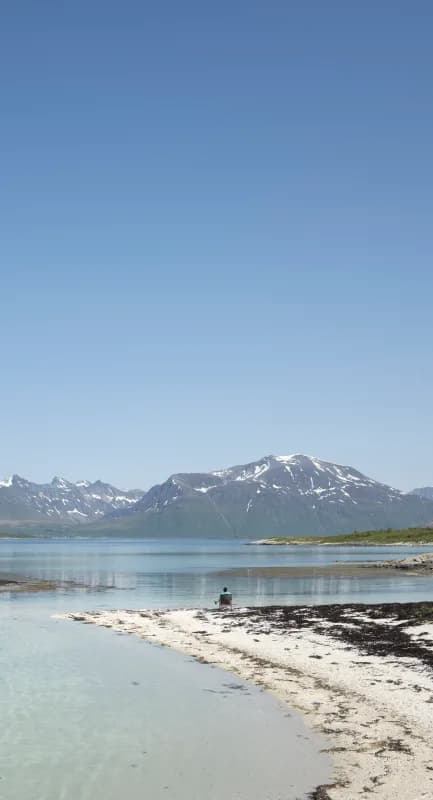 Hauklandsstrand beach in Lofoten — by Bård Løken
